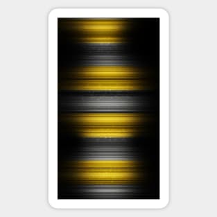 Yellow and Black Stripes Sticker